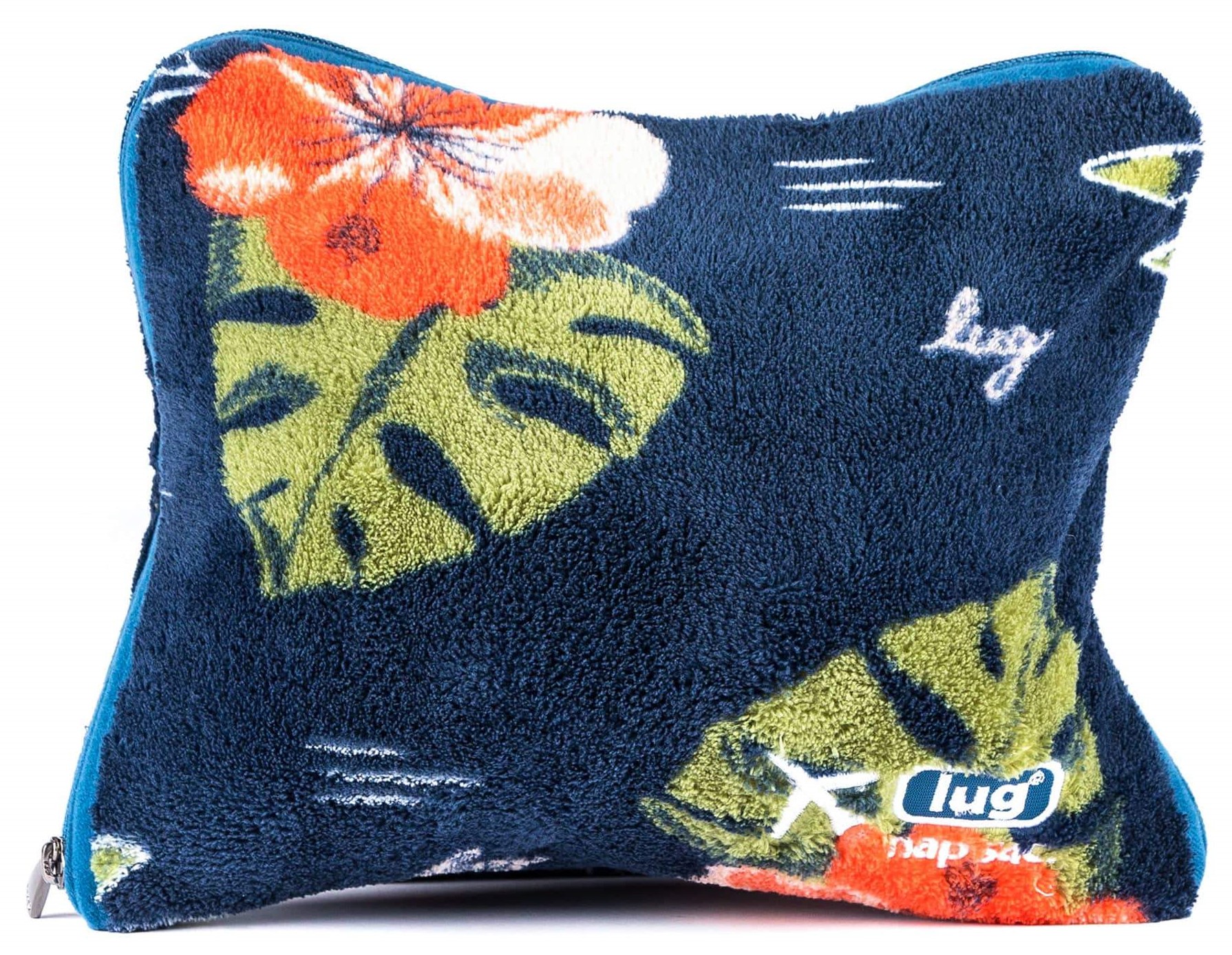 LUG Nap Sac Travel Pillow Blanket Aloha Navy Planktown Hardware More