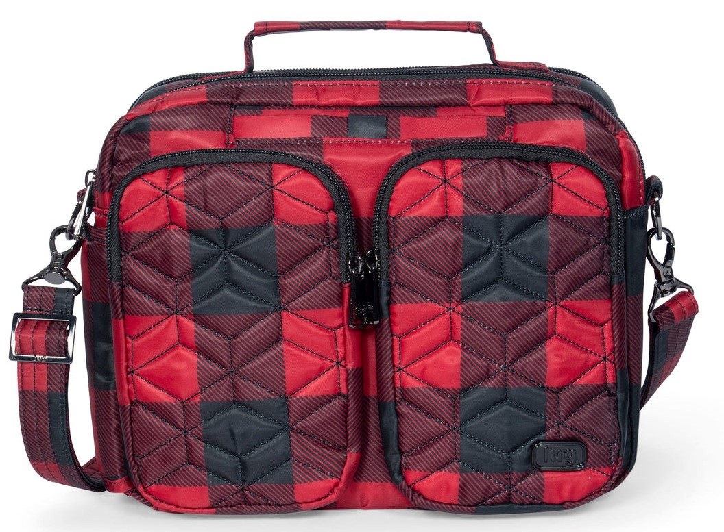 buffalo check crossbody purse