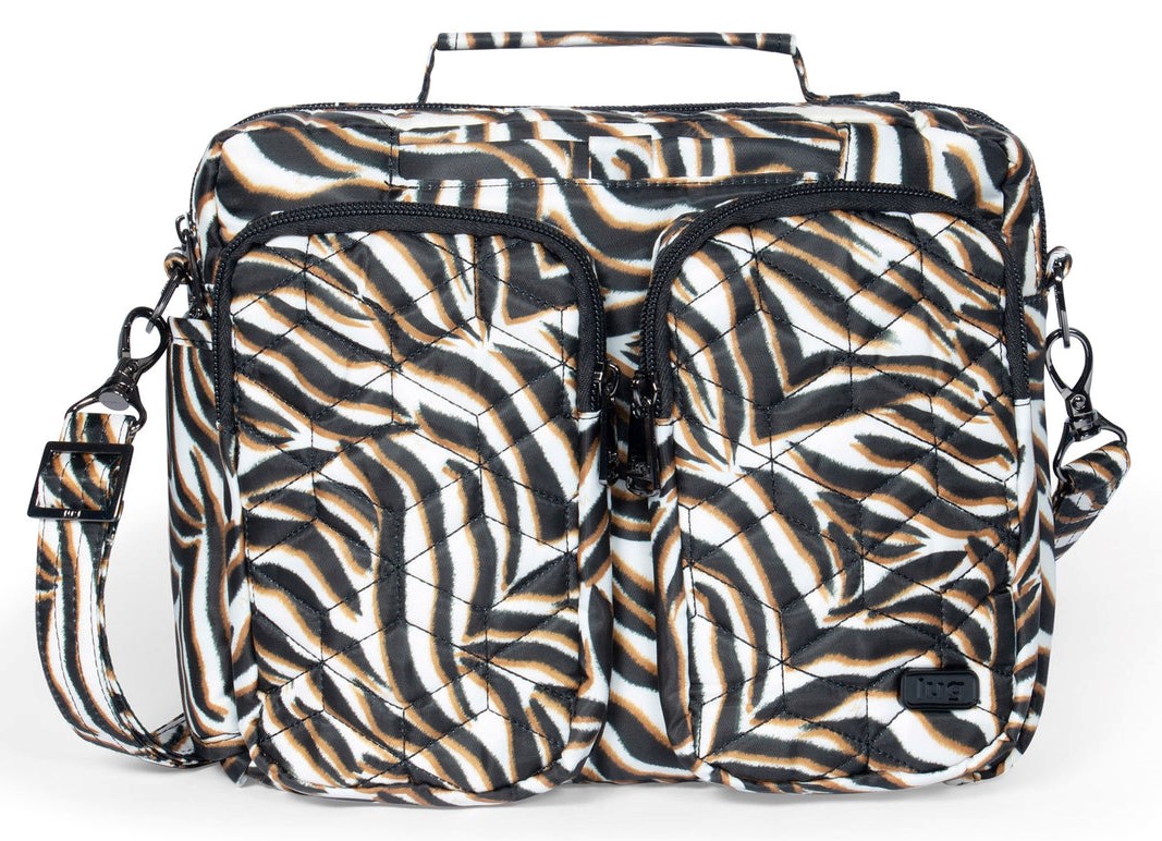 LUG Navigator Versatile Crossbody Tote Bag Zebra Sand Planktown