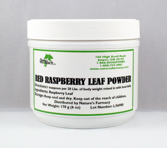 Nature's Farmacy Red Raspberry Leaf Powder 6 oz.