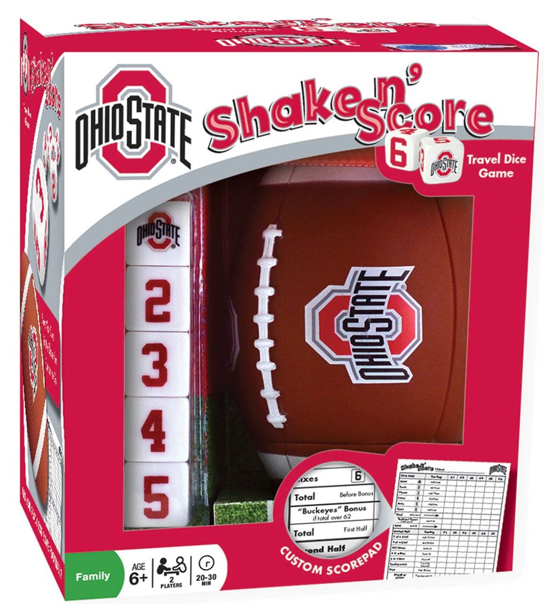 Leanin' Tree/Masterpieces Game - #OSU3090 NCAA Ohio State Buckeyes Shake n' Score Travel Dice Game