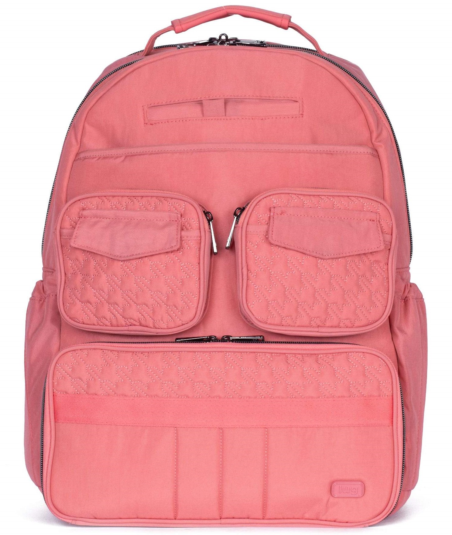 blush colored backpack