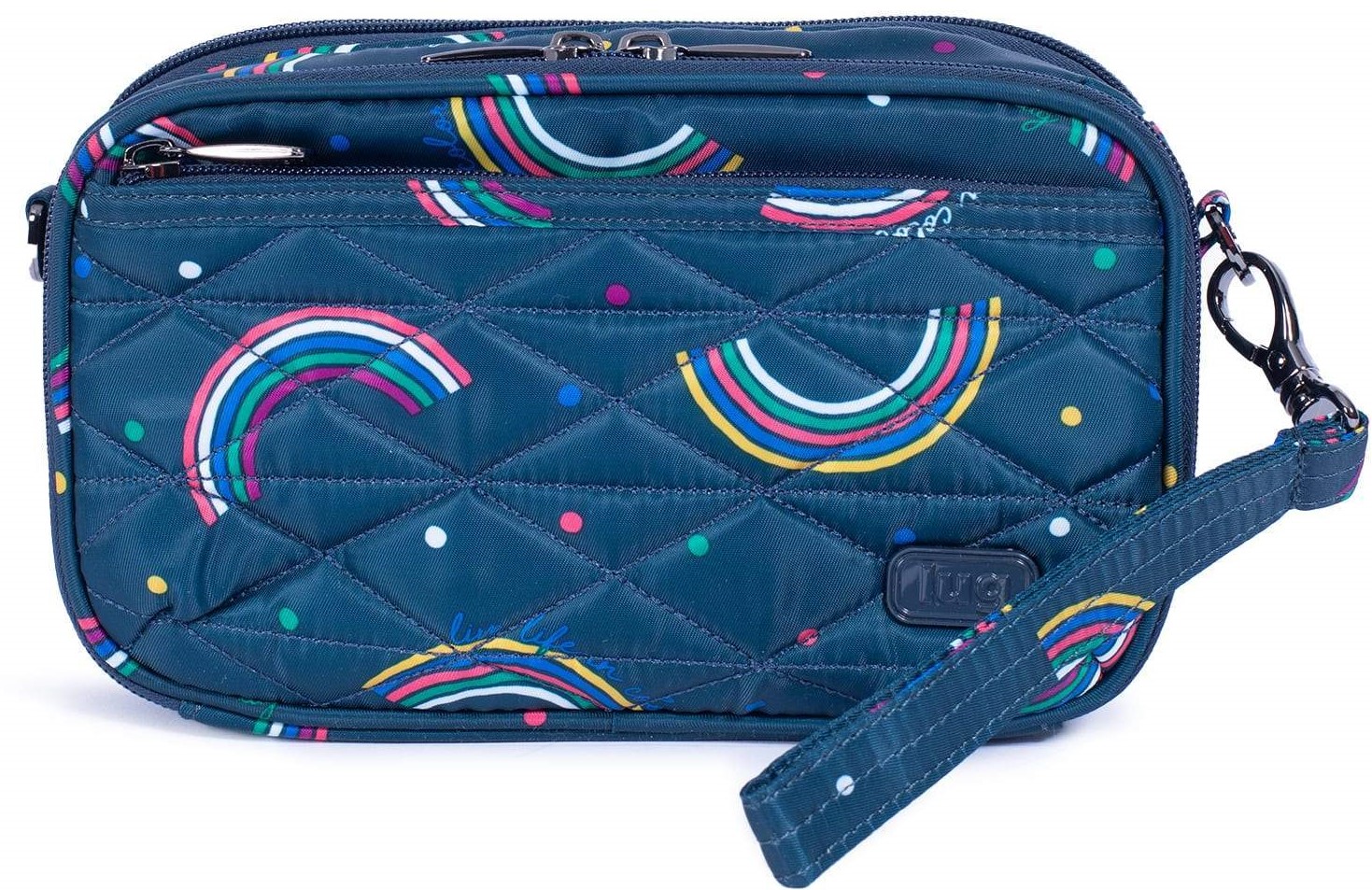 LUG - Roundabout 2 - Crossbody, Wristlet, Wallet - Rainbow Navy