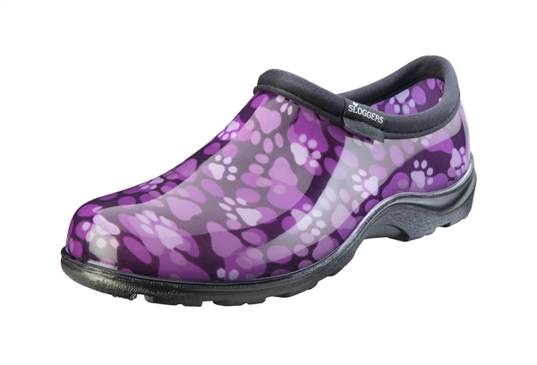 Paw Print Purple Slogger Shoe