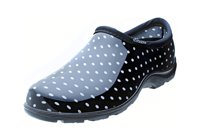 Black Polka Dot Slogger Shoe