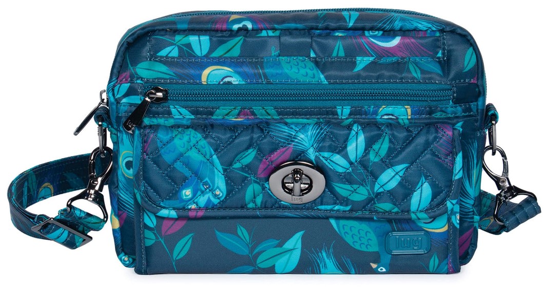 LUG Switch Smart, Sleek Convertible Crossbody Bag Peacock Multi Planktown Hardware & More