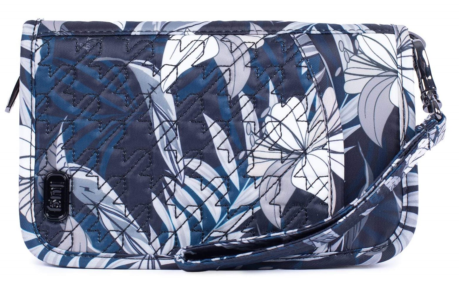 LUG Tandem Zip Wallet, Document Holder Lily Black Planktown