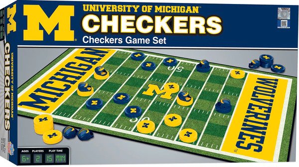 Leanin' Tree/Masterpieces Game - #UMI3030 NCAA Michigan State Checkers Board Game