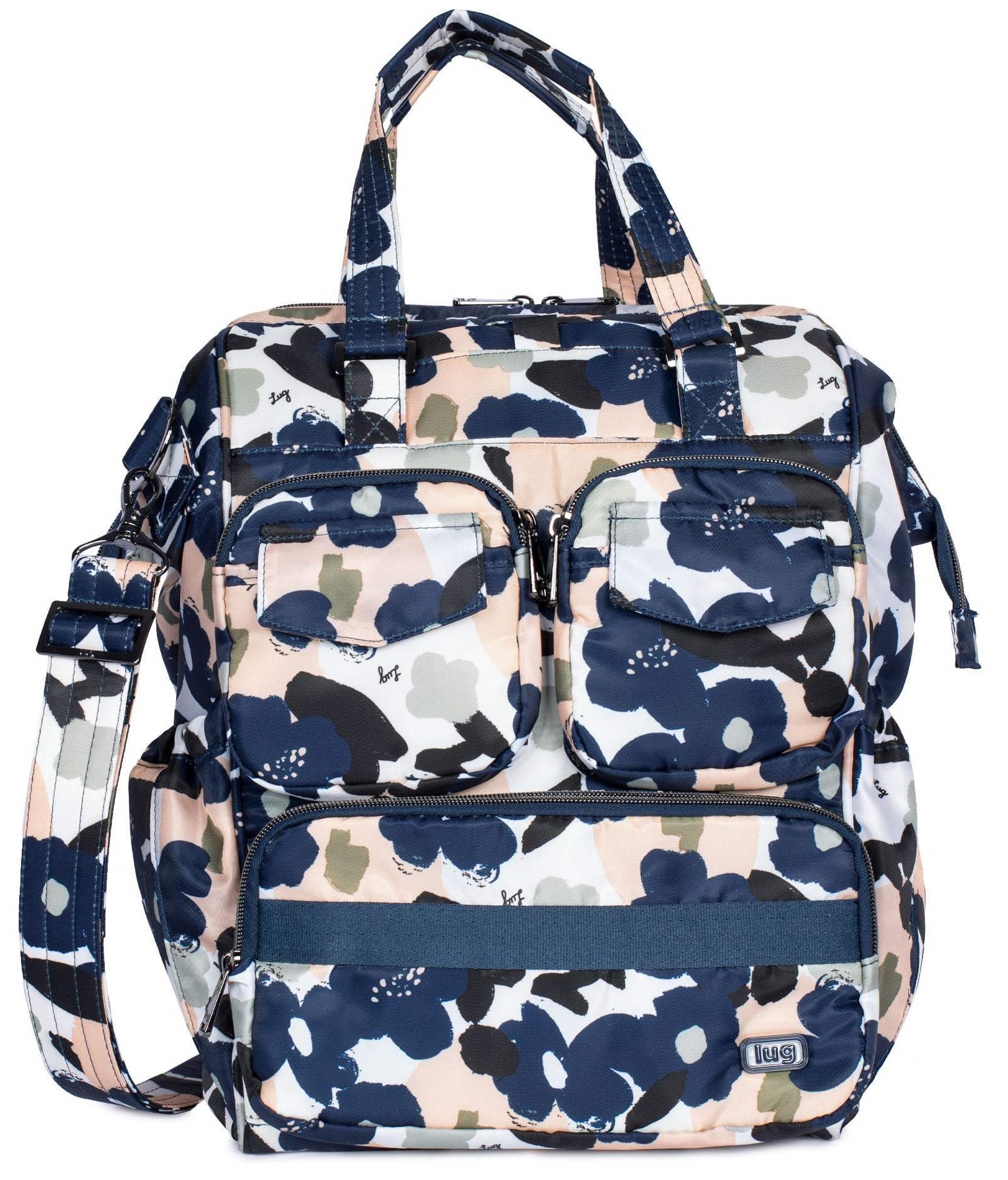 LUG Via 2 Convertible Tote Bag, Backpack Floral Multi Planktown