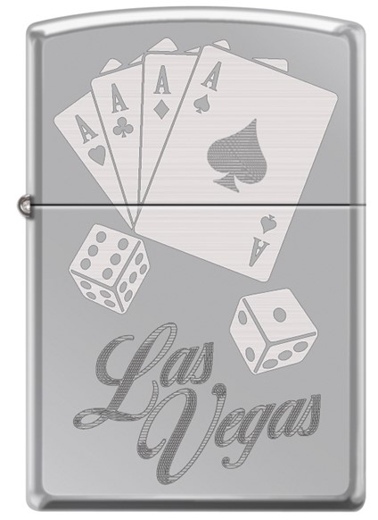 Zippo - #16886 Las Vegas 4 Aces/Dice Lighter