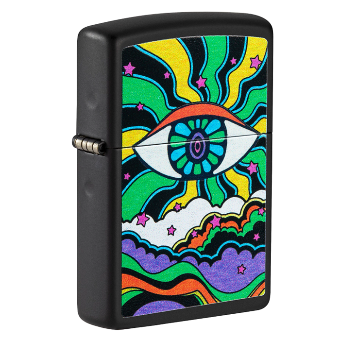 Zippo 49699 GlowintheDark Black Light Eye Planktown Hardware & More