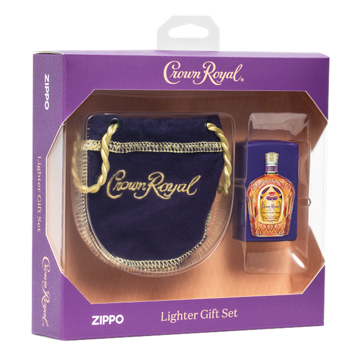 Zippo - #49661 Crown Royal Lighter & Bag Gift Set