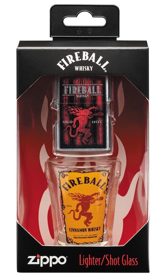 Zippo Lighter - Fireball Gift Set