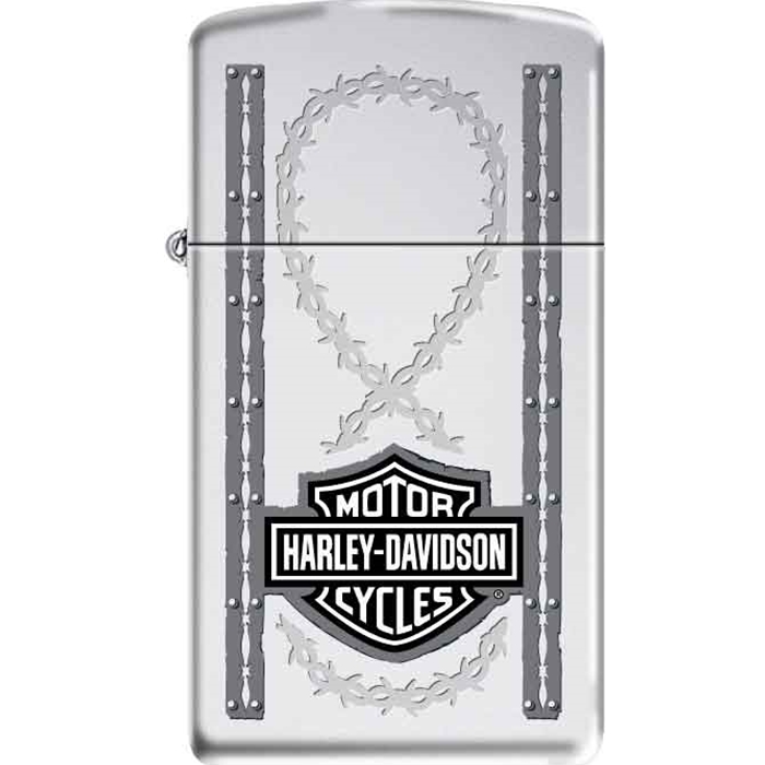 Zippo - #15866 Harley-Davidson Slim Barbed Wire Lighter