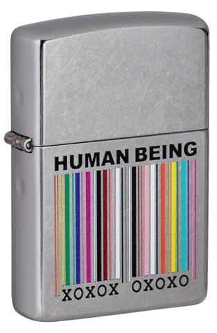 Zippo - #49578 Human Being Street Chrome Lighter