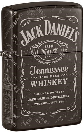 Zippo #49320 - Jack Daniels Photo Black Ice Lighter