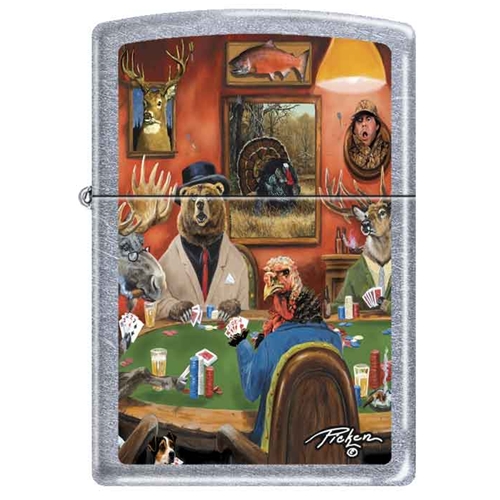 Zippo - #15406 Dog Poker Lighter 