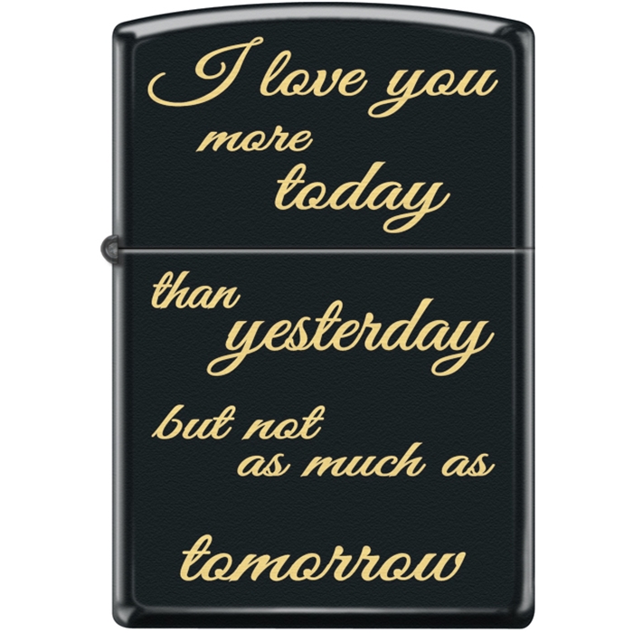 Zippo - #13119 I Love You More Today Lighter